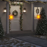 VidaXL Kerstlampen met grondpin en LED's 3 st 57 cm geel