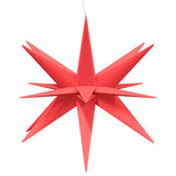 VidaXL Kerstlampen met LED's 3 st inklapbaar 100 cm rood