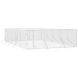 VidaXL Hondenkennel voor buiten 6x10x2 m gegalvaniseerd staal zilver