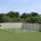 VidaXL Hondenkennel voor buiten 6x10x2 m gegalvaniseerd staal zilver