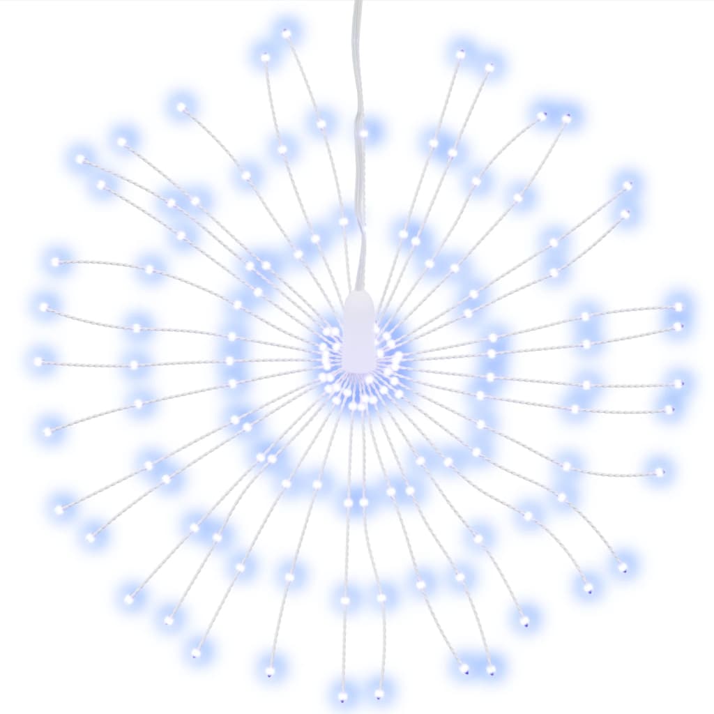 VidaXL Kerstverlichting vuurwerk 8 st 140 koudwitte LED's 17 cm