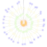 VidaXL Kerstverlichting vuurwerk 2 st 140 meerkleurige LED's 17 cm