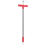 Vidaxl onkruidsteker 93,5 cm gepoedercoat staal rood en grijs