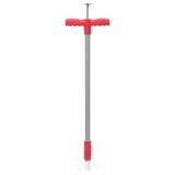 Vidaxl onkruidsteker 93,5 cm gepoedercoat staal rood en grijs