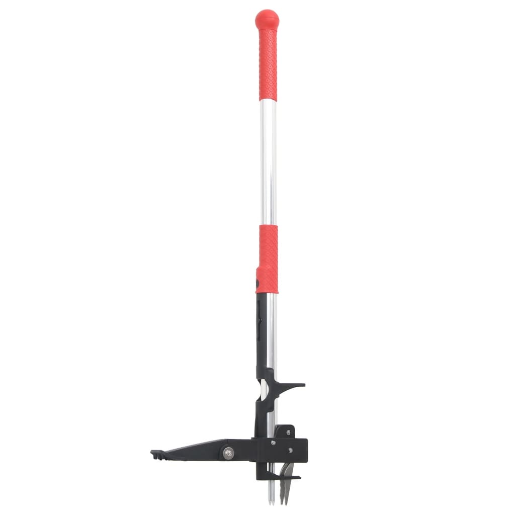 Vidaxl onkruidsteker 99,5 cm geanodiseerd aluminium rood en zilver