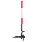 Vidaxl onkruidsteker 99,5 cm geanodiseerd aluminium rood en zilver