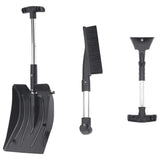 Vidaxl 3-in-1 sneeuwschepset aluminium zwart