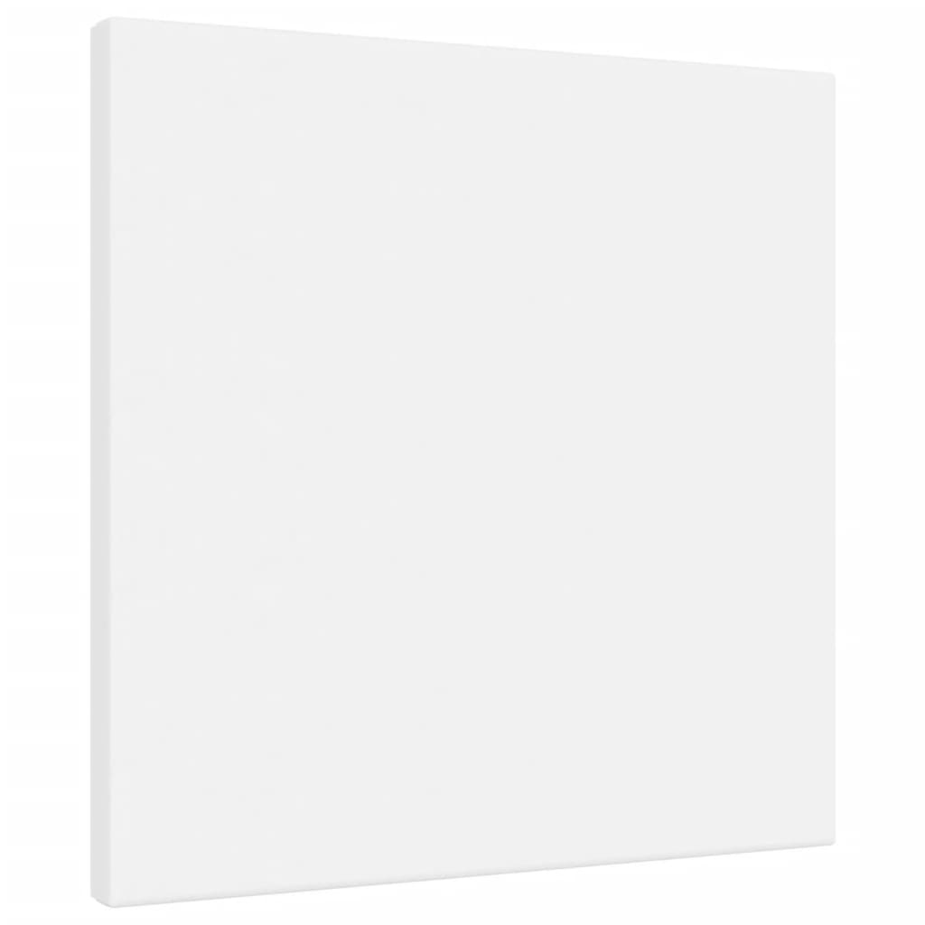 Vidaxl canvasdoeken 12 st stof en massief grenenhout wit