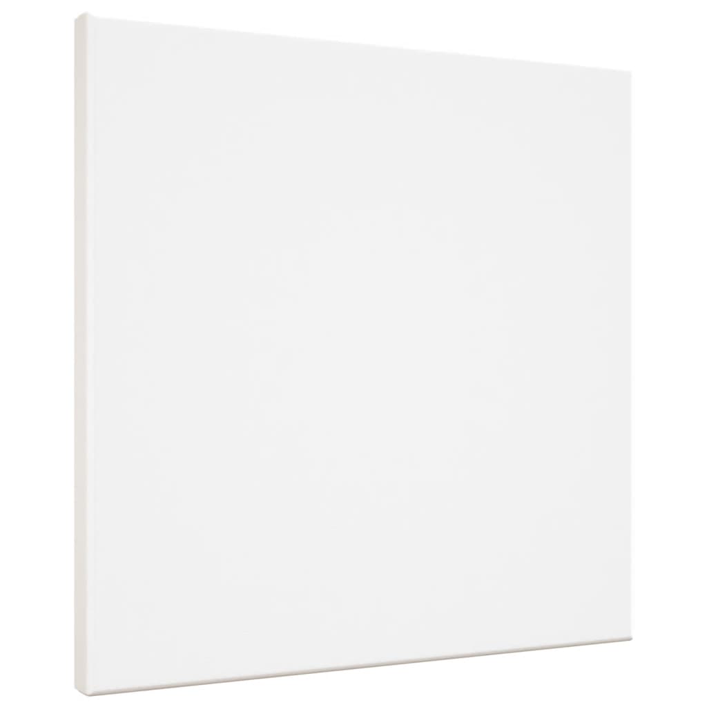 Vidaxl canvasdoeken 12 st stof en massief grenenhout wit