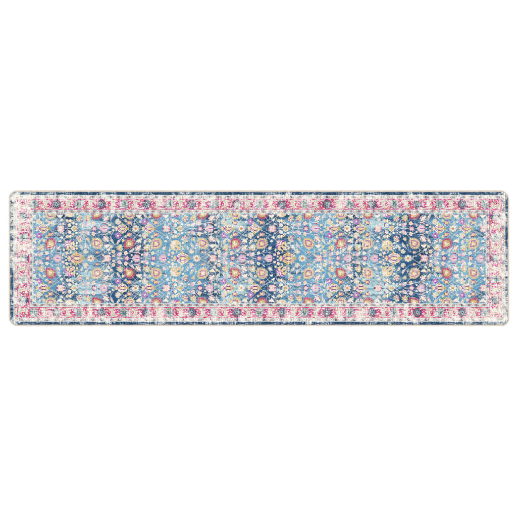 Vidaxl vloerkleed wasbaar anti-slip 80x300 cm meerkleurig