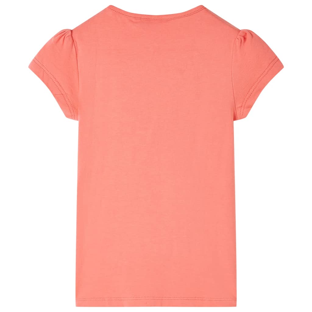 VidaXL Kindershirt 92 koraalkleurig