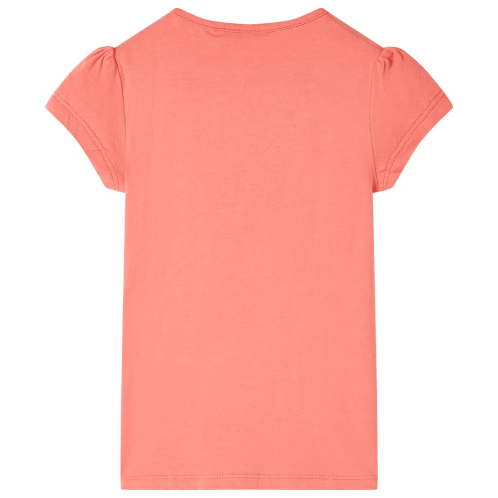 VidaXL Kindershirt 104 koraalkleurig