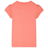 VidaXL Kindershirt 128 koraalkleurig