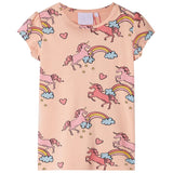 VidaXL Kinderpyjama met korte mouwen 92 lichtoranje
