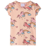 VidaXL Kinderpyjama met korte mouwen 116 lichtoranje