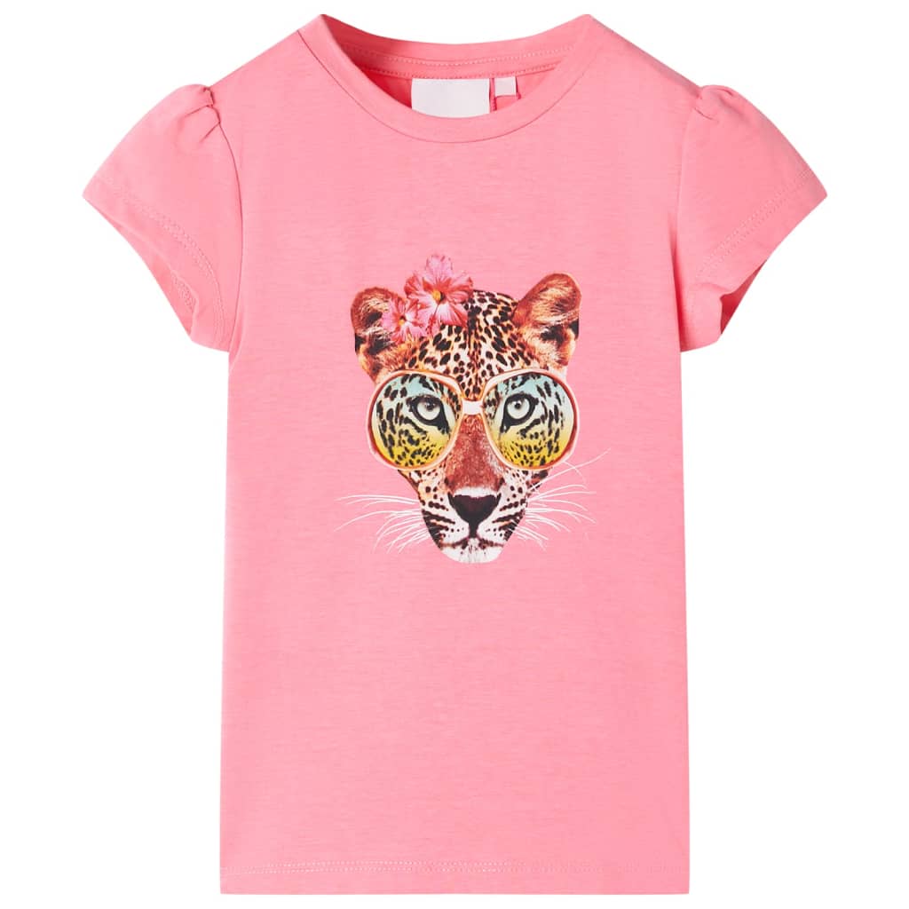 VidaXL Kindershirt 104 neonroze