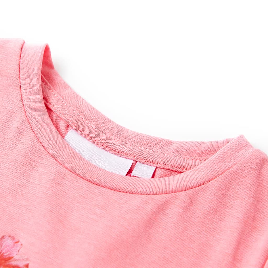 VidaXL Kindershirt 140 neonroze