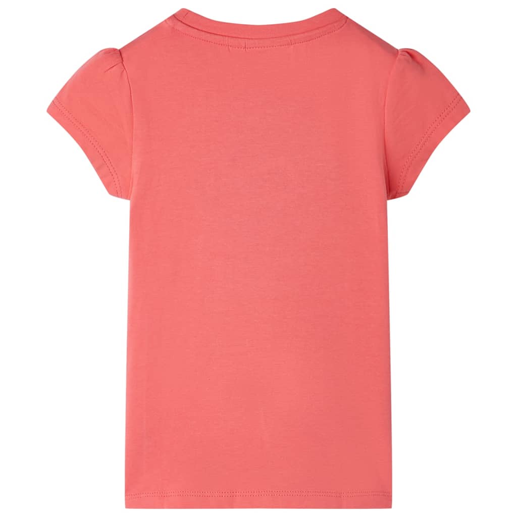 VidaXL Kindershirt 116 koraalkleurig
