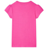 VidaXL Kindershirt 92 donkerroze