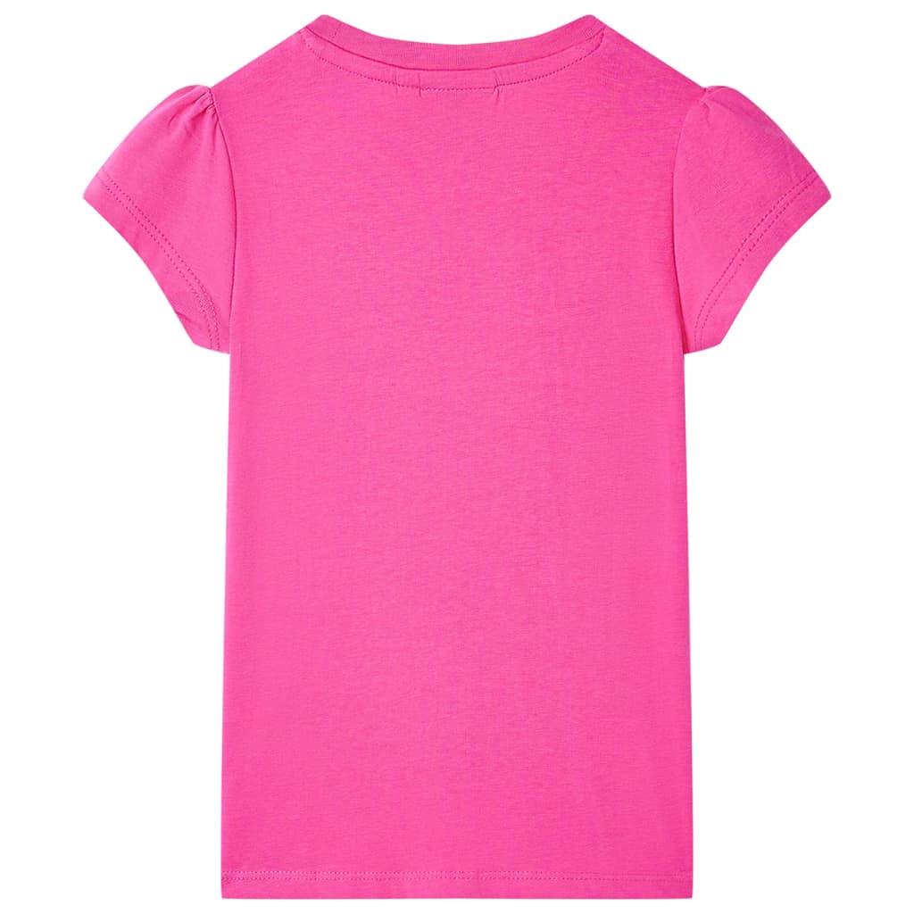 VidaXL Kindershirt 116 donkerroze