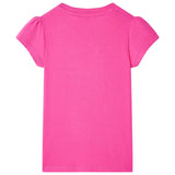 VidaXL Kindershirt 116 donkerroze