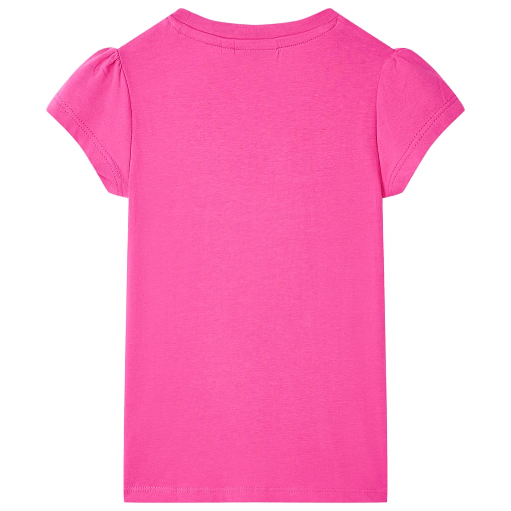 VidaXL Kindershirt 128 donkerroze