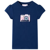 VidaXL Kindershirt 92 marineblauw