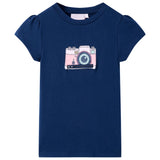 VidaXL Kindershirt 140 marineblauw