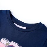 VidaXL Kindershirt 140 marineblauw