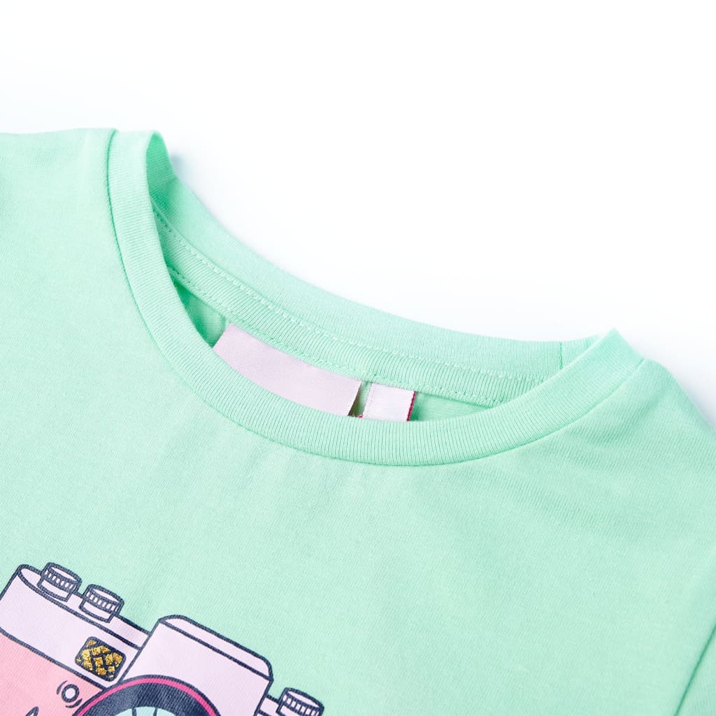 VidaXL Kindershirt 116 felgroen