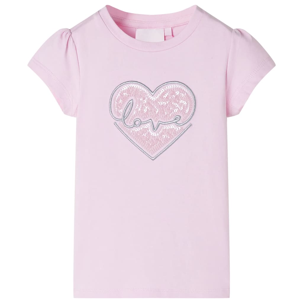 VidaXL Kindershirt 92 lichtroze