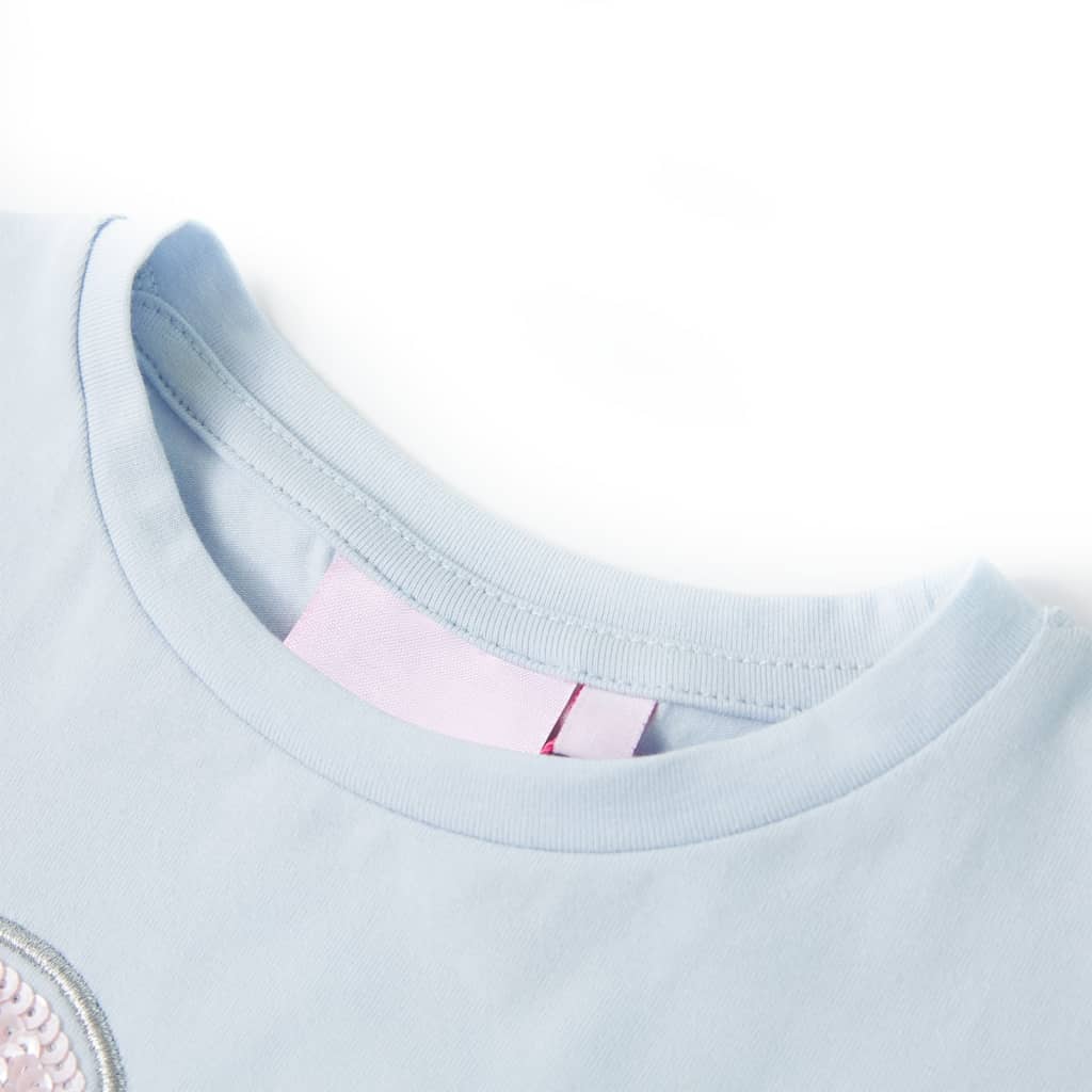 VidaXL Kindershirt 92 lichtblauw