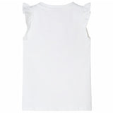 VidaXL Kindershirt met mouwen met ruches 140 wit