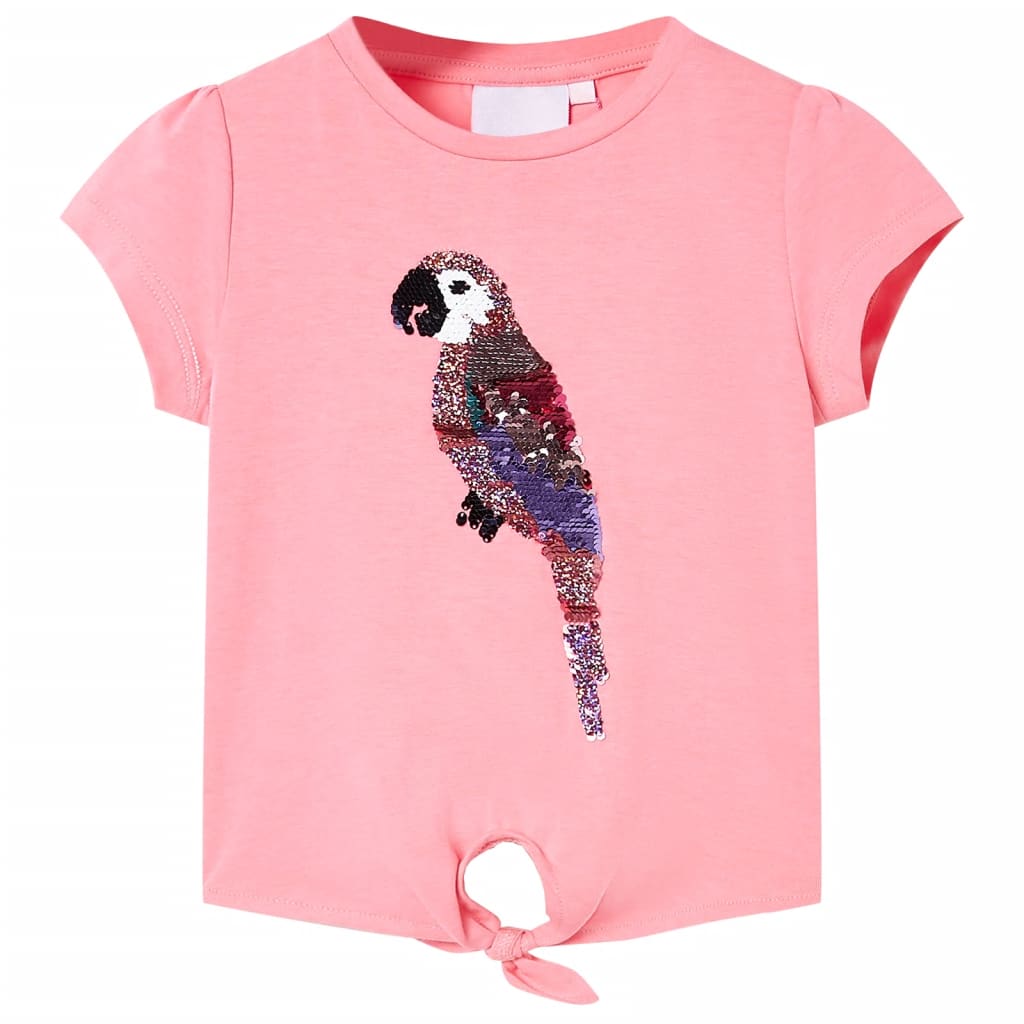 VidaXL Kindershirt 92 fluorescerend roze