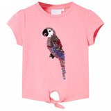 VidaXL Kindershirt 92 fluorescerend roze