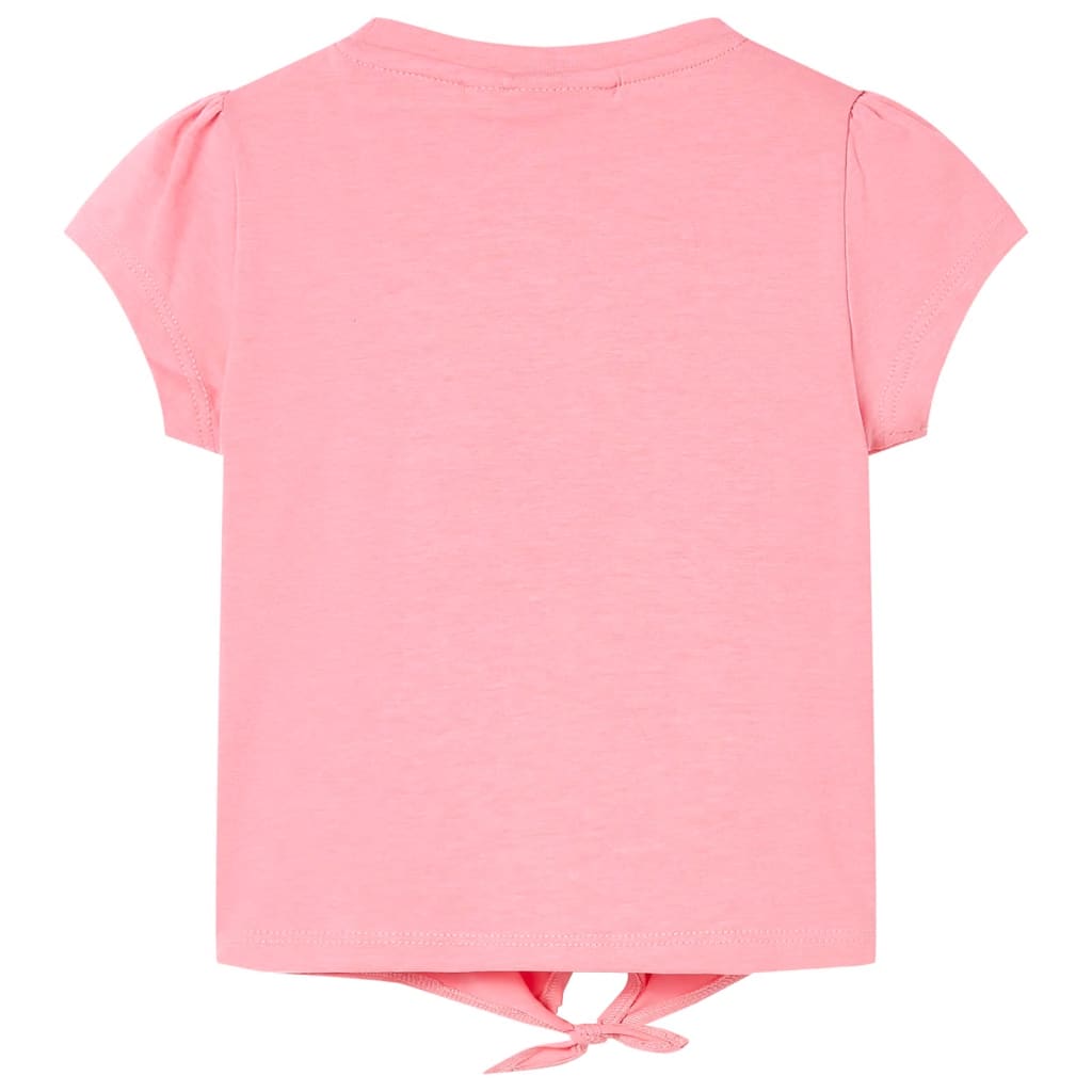 VidaXL Kindershirt 92 fluorescerend roze