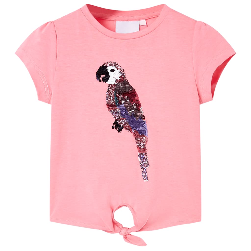 VidaXL Kindershirt 116 fluorescerend roze