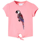 VidaXL Kindershirt 116 fluorescerend roze