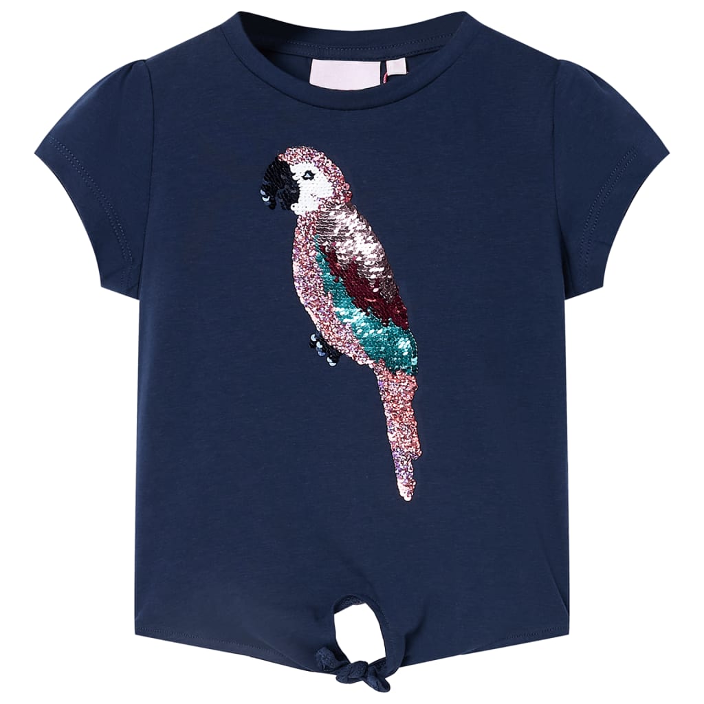 VidaXL Kindershirt 92 marineblauw