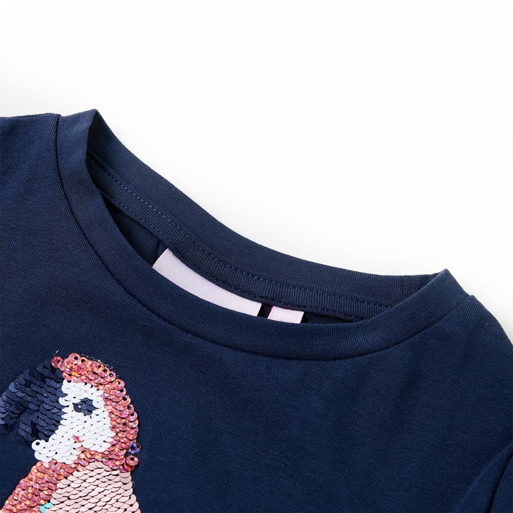VidaXL Kindershirt 92 marineblauw