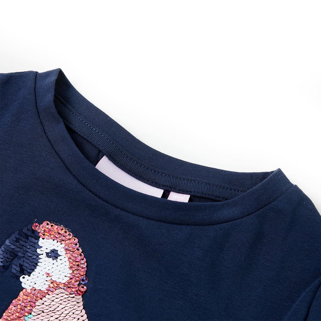 VidaXL Kindershirt 104 marineblauw