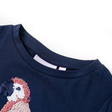 VidaXL Kindershirt 104 marineblauw