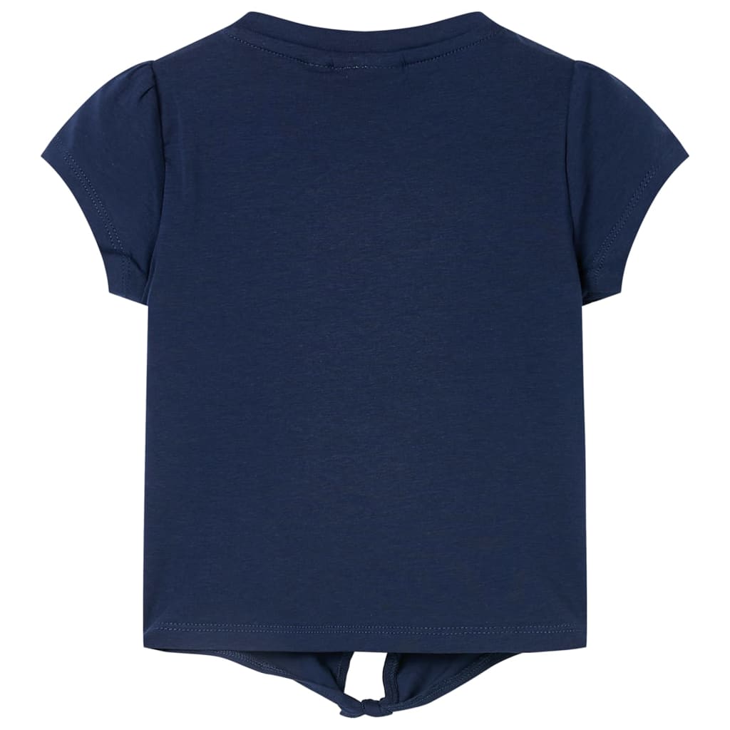 VidaXL Kindershirt 128 marineblauw