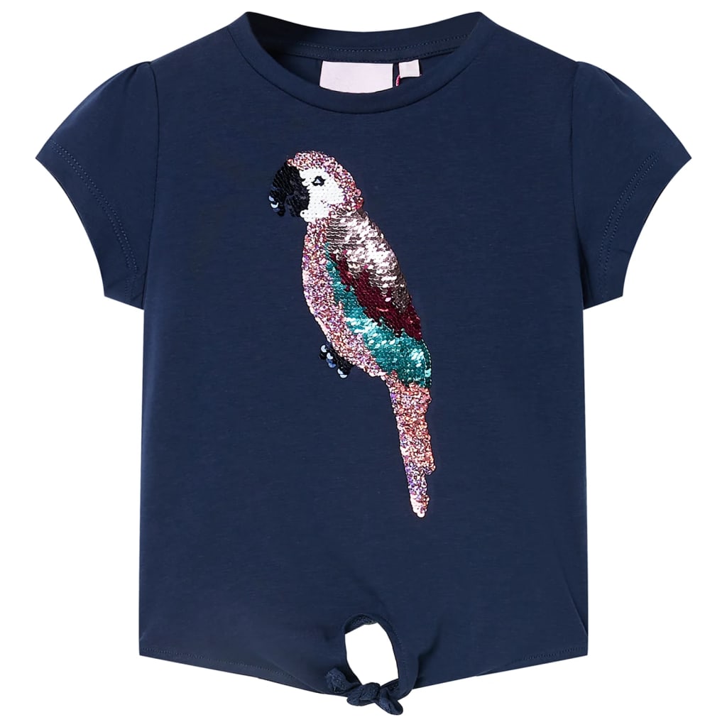 VidaXL Kindershirt 140 marineblauw