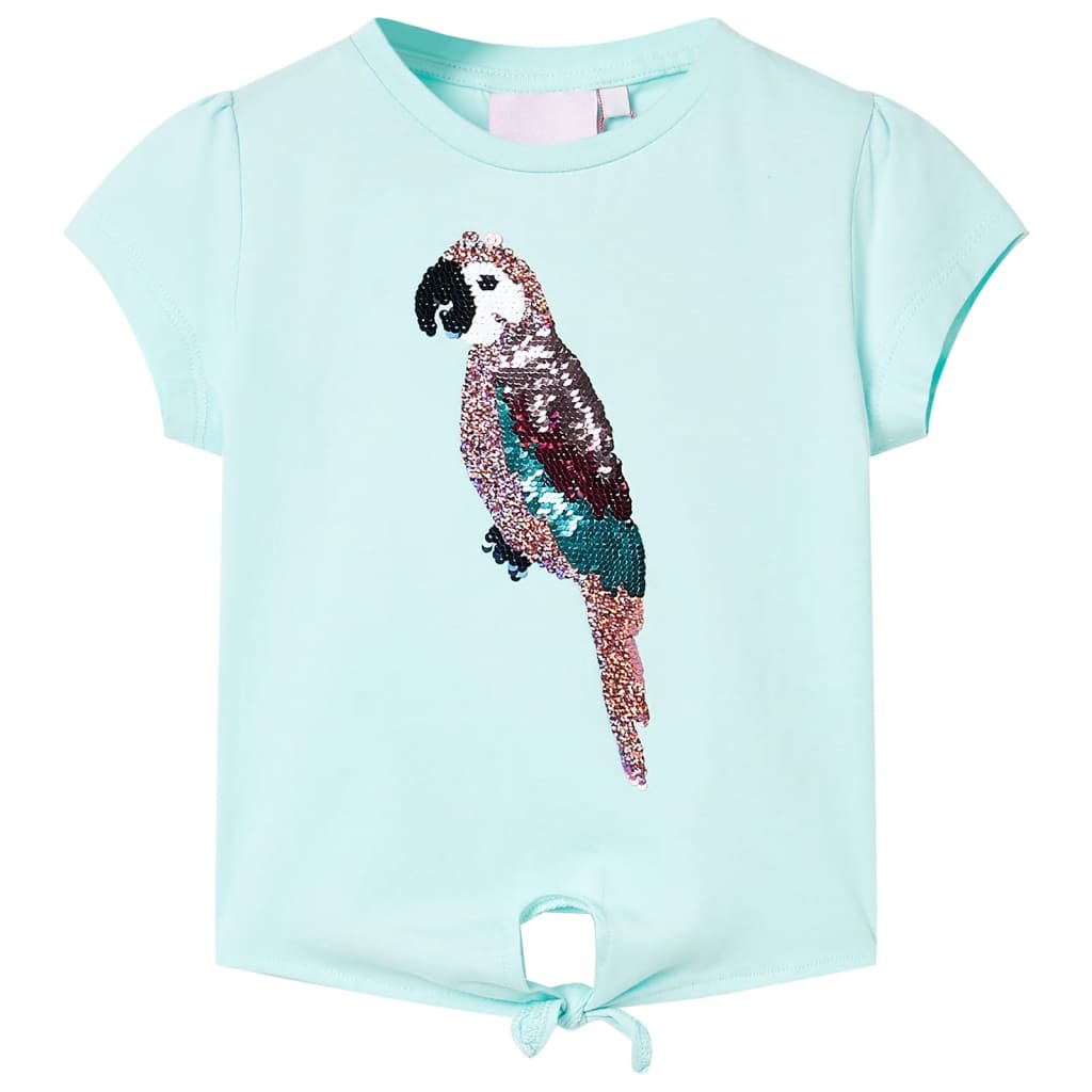 VidaXL Kindershirt 92 lichtzeeblauw