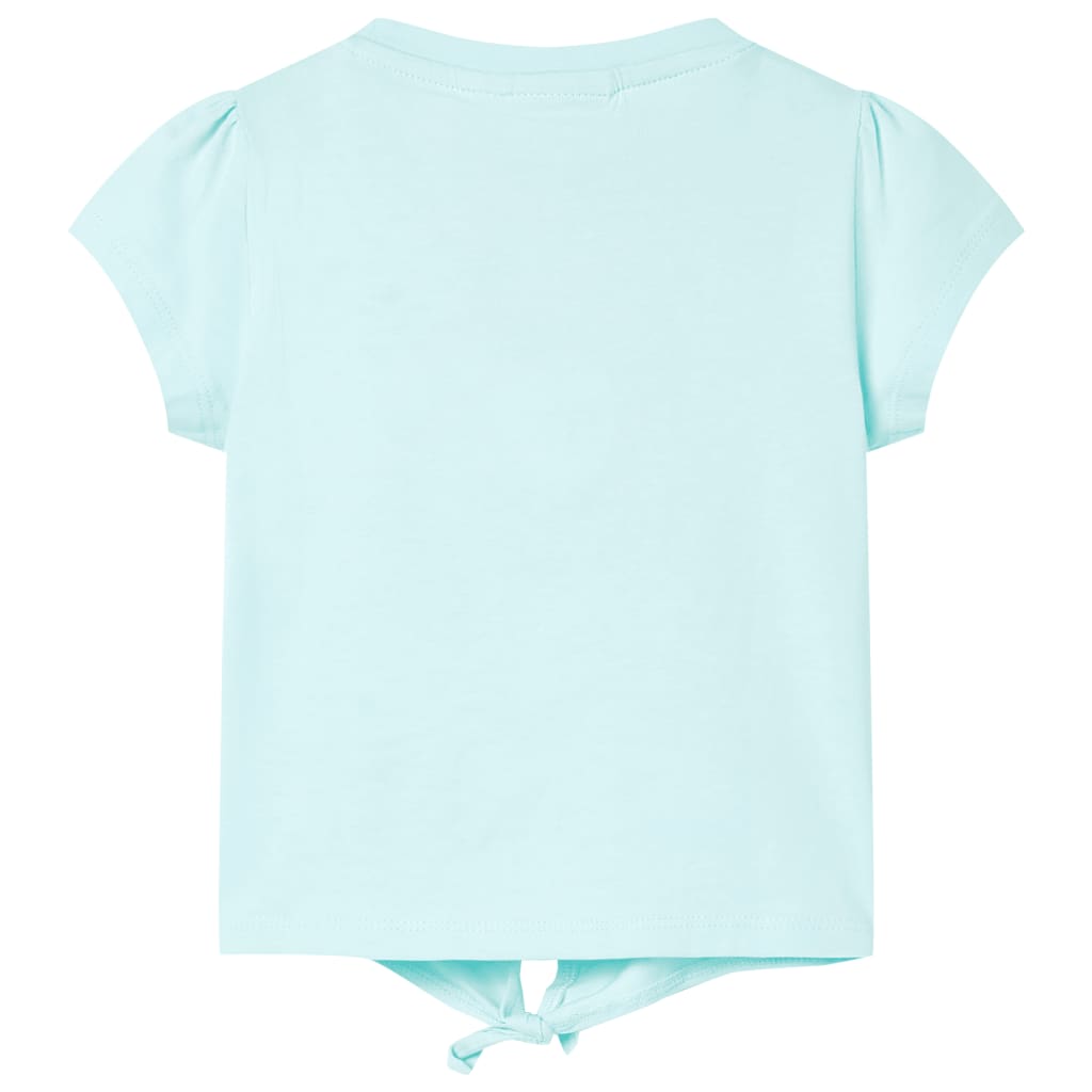 VidaXL Kindershirt 92 lichtzeeblauw