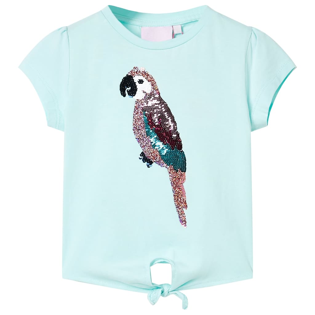 VidaXL Kindershirt 104 lichtzeeblauw