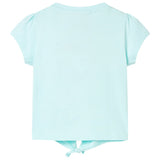 VidaXL Kindershirt 128 lichtzeeblauw