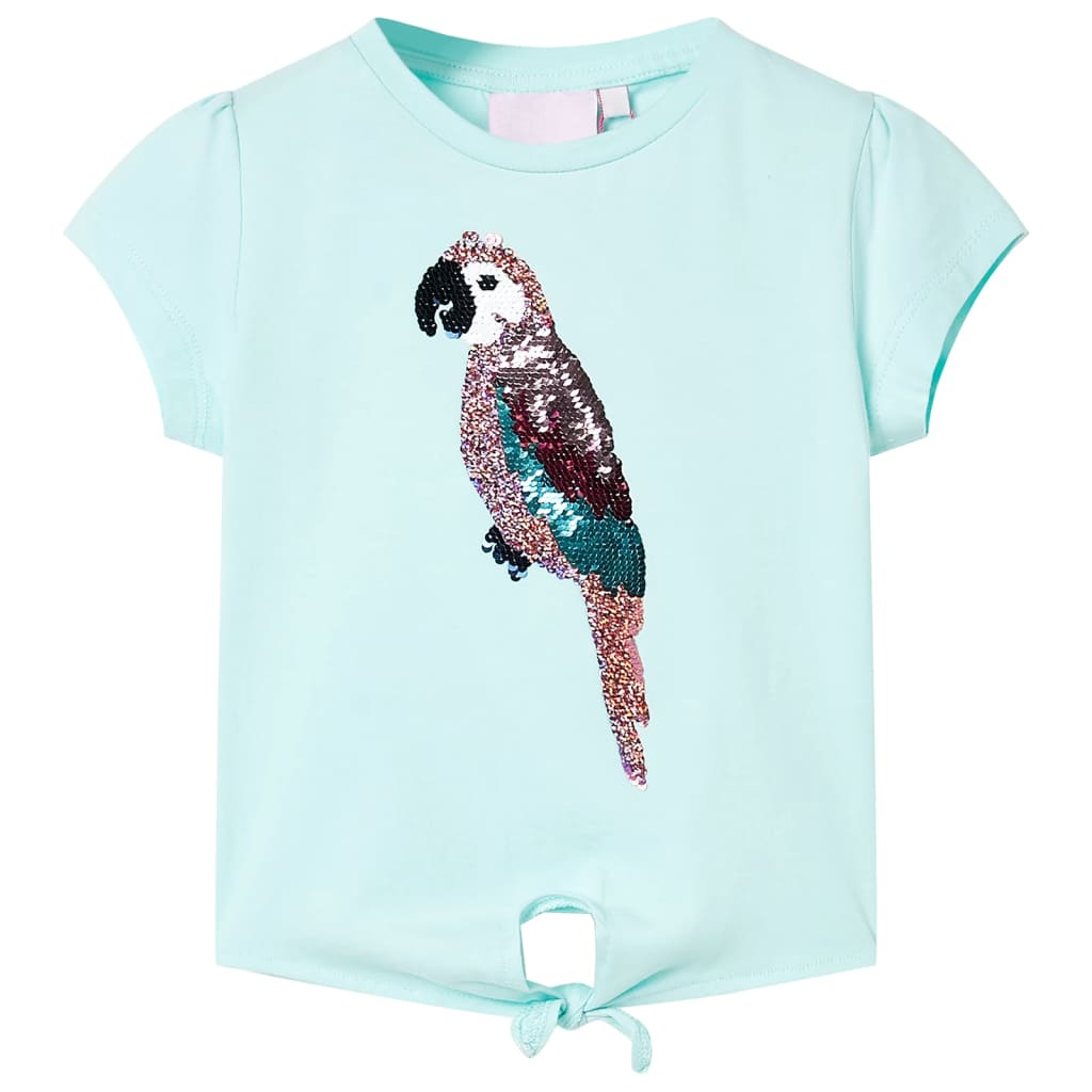 VidaXL Kindershirt 140 lichtzeeblauw