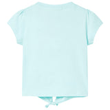 VidaXL Kindershirt 140 lichtzeeblauw